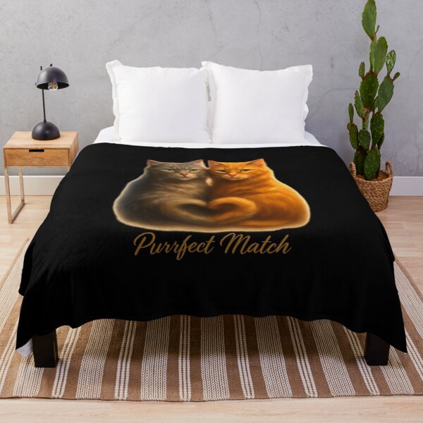 Item preview, Purrfect Match - Romantic Cat Duo Illustration designed and sold by MKreative Studio.