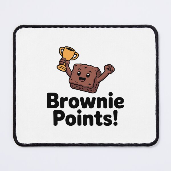 Item preview, Brownie Points! Cute Brownie Pun designed and sold by PMCreative.