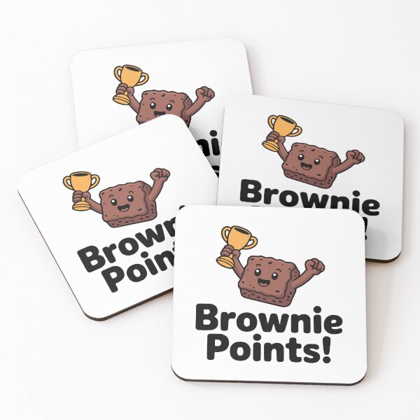 Item preview, Brownie Points! Cute Brownie Pun designed and sold by PMCreative.