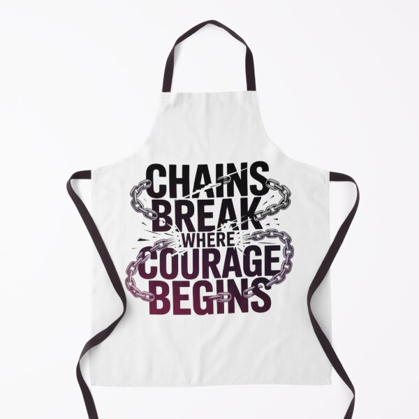 Item preview, Chains Break Where Courage Begins – Dark Anime Typography designed and sold by Marouf-Store.