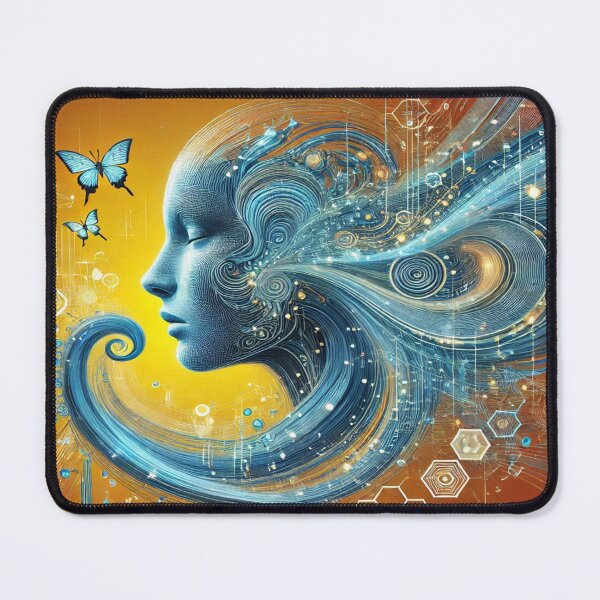 Item preview, Digital Soulwaves – Surreal Face meets Butterfly Mind and techno-poetic energy designed and sold by FotoworldEdel.