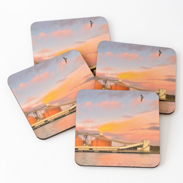 Item preview, Silos, Sunset and a Seagull designed and sold by Violaman.