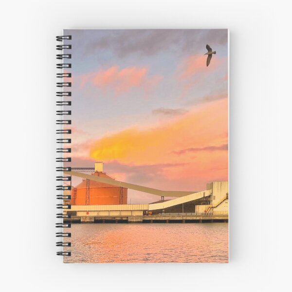 Item preview, Silos, Sunset and a Seagull designed and sold by Violaman.