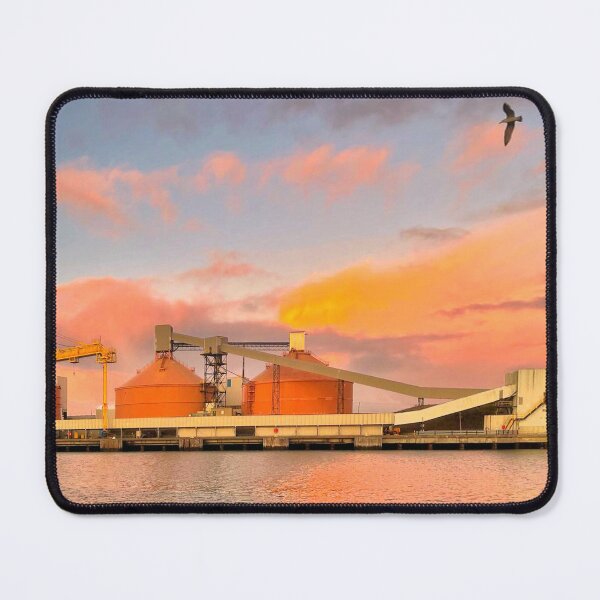 Item preview, Silos, Sunset and a Seagull designed and sold by Violaman.