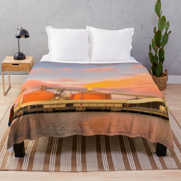 Item preview, Silos, Sunset and a Seagull designed and sold by Violaman.