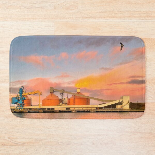 Item preview, Silos, Sunset and a Seagull designed and sold by Violaman.