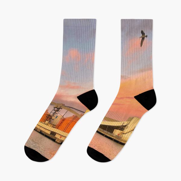 Item preview, Silos, Sunset and a Seagull designed and sold by Violaman.
