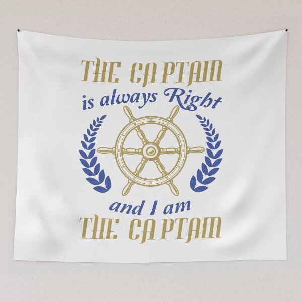 Item preview, Captain is always right funny saying boat designed and sold by MaximWundersee.