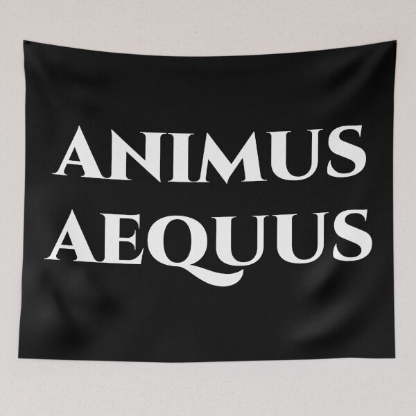 Item preview, Animus Aequus – Minimal Latin Phrase for Inner Balance designed and sold by BrushRushX.