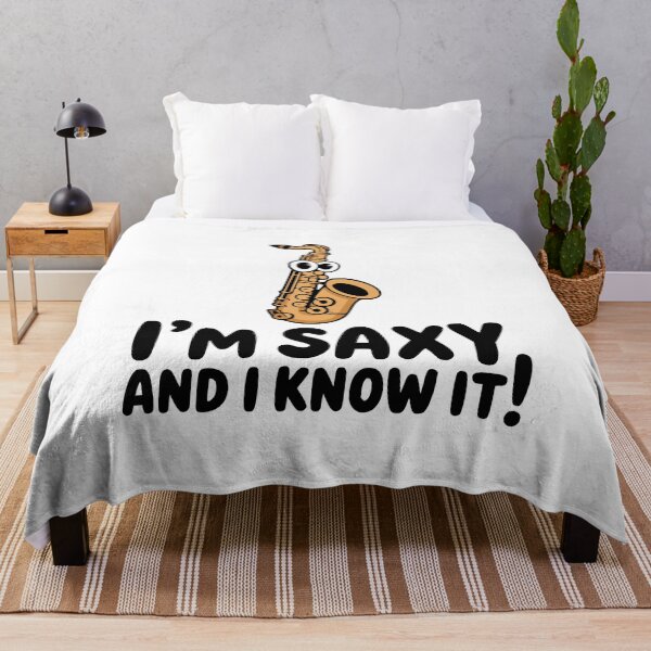 Item preview, I'm Saxy And I Know It! Cute Saxophone Pun designed and sold by PMCreative.
