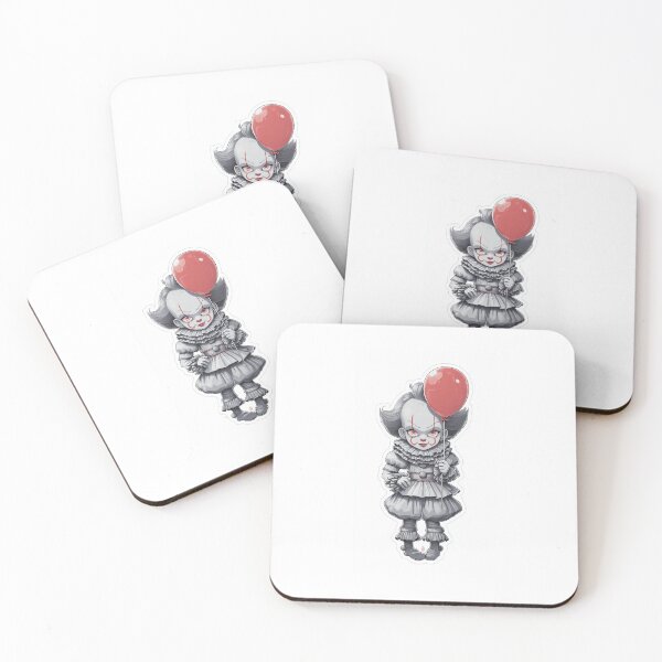 Item preview, Pennywise sticker with ballon designed and sold by avocado_guy.