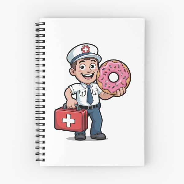 Item preview, Paramedic With First Aid Kit and Donut designed and sold by McVrax.