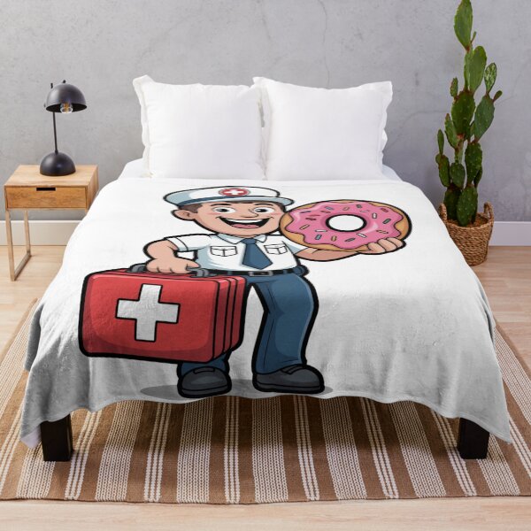 Item preview, Paramedic With First Aid Kit and Donut designed and sold by McVrax.
