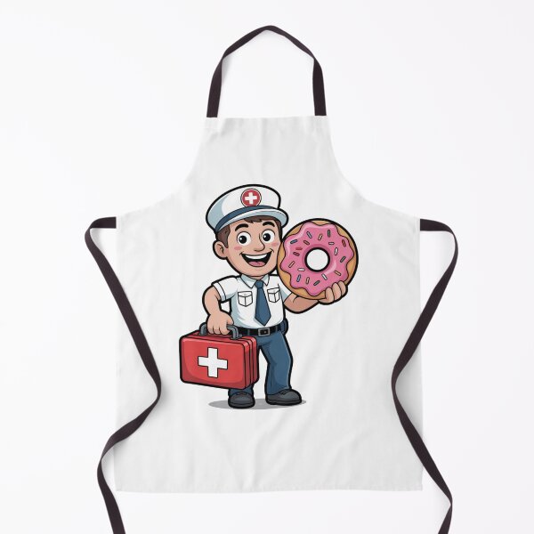 Item preview, Paramedic With First Aid Kit and Donut designed and sold by McVrax.