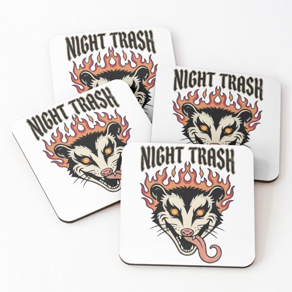 Item preview, Night Trash – Feral Trash Panda Flame Graphic with Chaotic Energy designed and sold by GiftsCreek.
