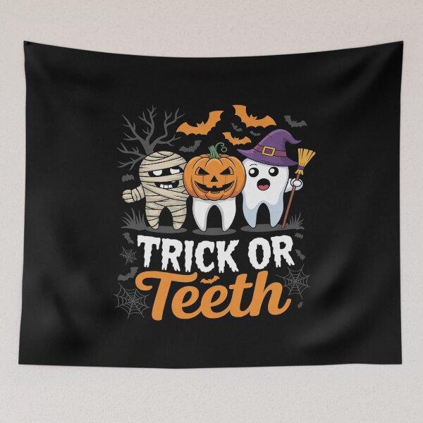 Item preview, Trick Or Teeth Halloween Costumes Dental Assistant Dentist  designed and sold by CombatTask.