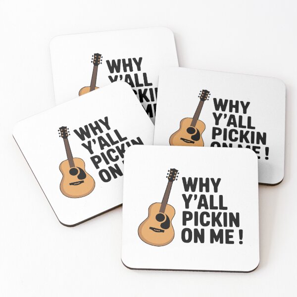 Item preview, Why Y'all Pickin On Me! Cute Guitar Pun designed and sold by PMCreative.