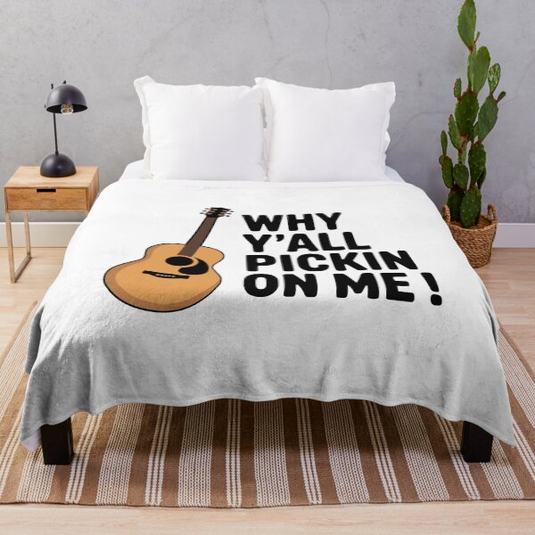 Item preview, Why Y'all Pickin On Me! Cute Guitar Pun designed and sold by PMCreative.