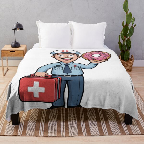Item preview, Paramedic With First Aid Kit and Donut designed and sold by McVrax.