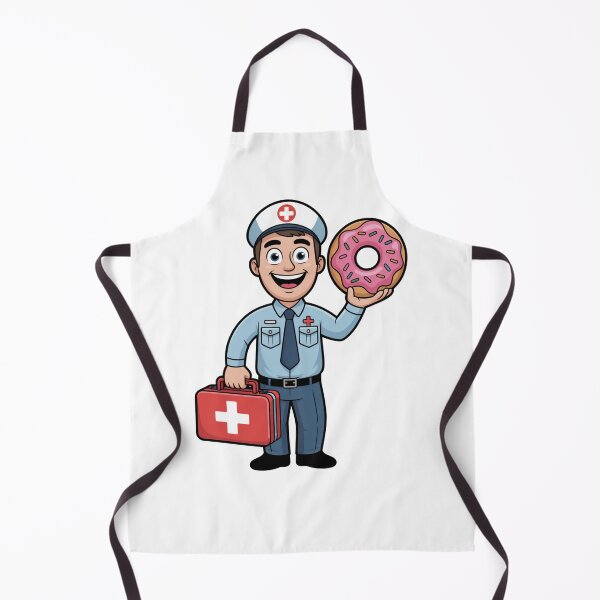 Item preview, Paramedic With First Aid Kit and Donut designed and sold by McVrax.
