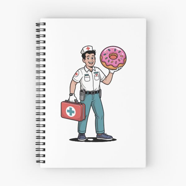 Item preview, Paramedic With First Aid Kit and Donut designed and sold by McVrax.