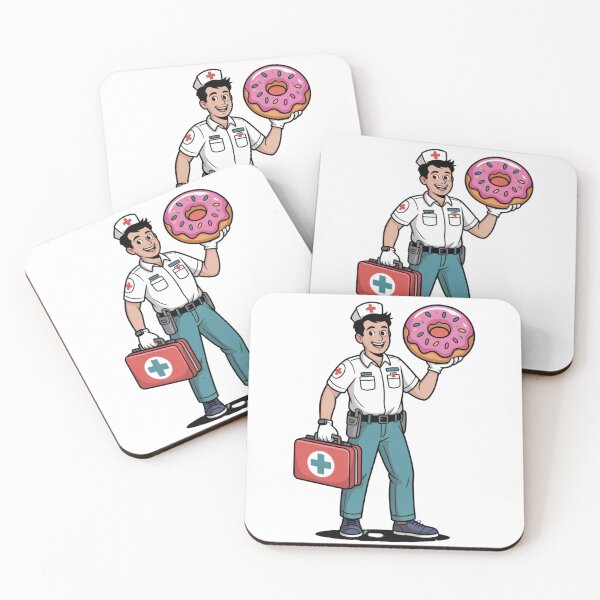 Item preview, Paramedic With First Aid Kit and Donut designed and sold by McVrax.