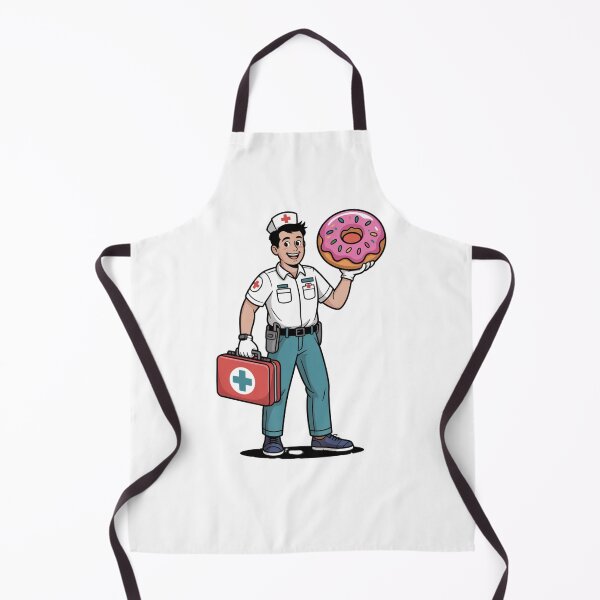 Item preview, Paramedic With First Aid Kit and Donut designed and sold by McVrax.