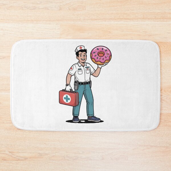 Item preview, Paramedic With First Aid Kit and Donut designed and sold by McVrax.
