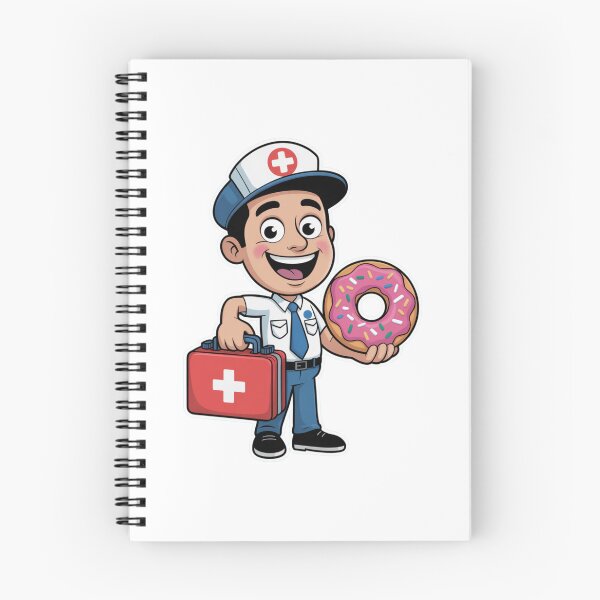 Item preview, Paramedic With First Aid Kit and Donut designed and sold by McVrax.