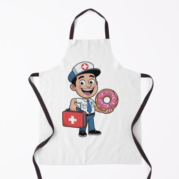 Item preview, Paramedic With First Aid Kit and Donut designed and sold by McVrax.