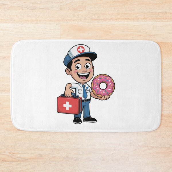 Item preview, Paramedic With First Aid Kit and Donut designed and sold by McVrax.