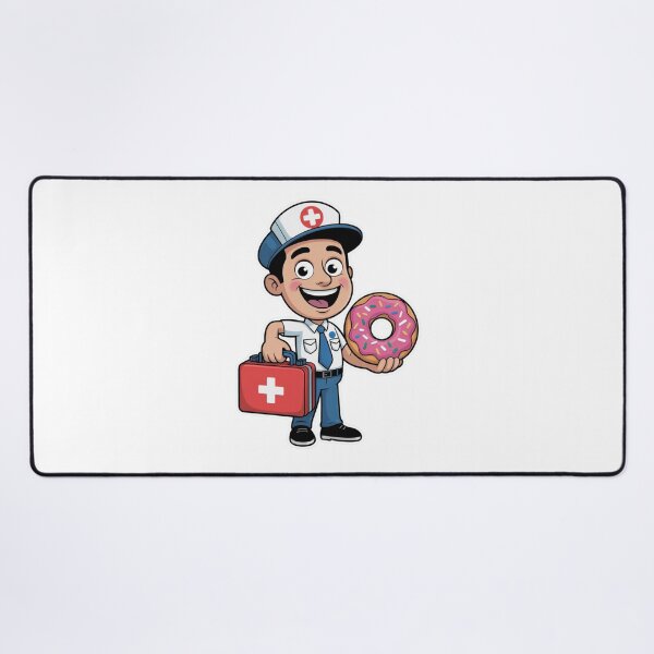 Item preview, Paramedic With First Aid Kit and Donut designed and sold by McVrax.