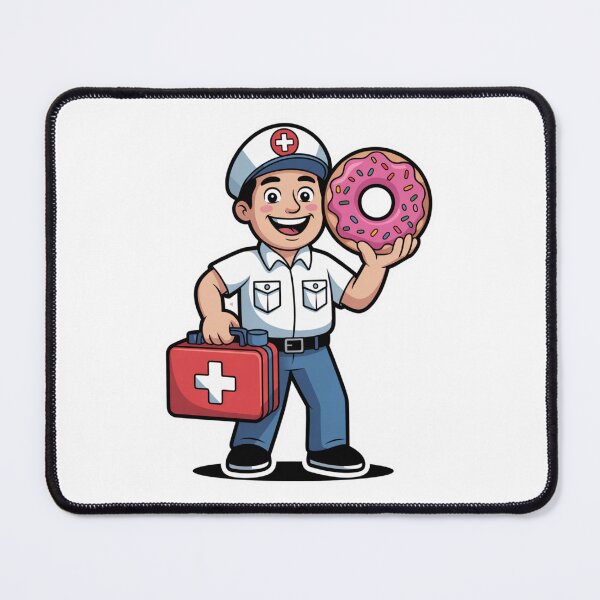Item preview, Paramedic With First Aid Kit and Donut designed and sold by McVrax.