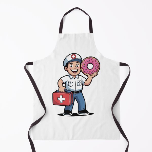 Item preview,  Paramedic With First Aid Kit and Donut designed and sold by McVrax.