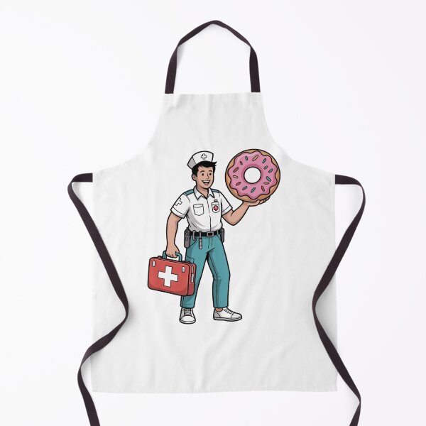 Item preview,  Paramedic With First Aid Kit and Donut designed and sold by McVrax.