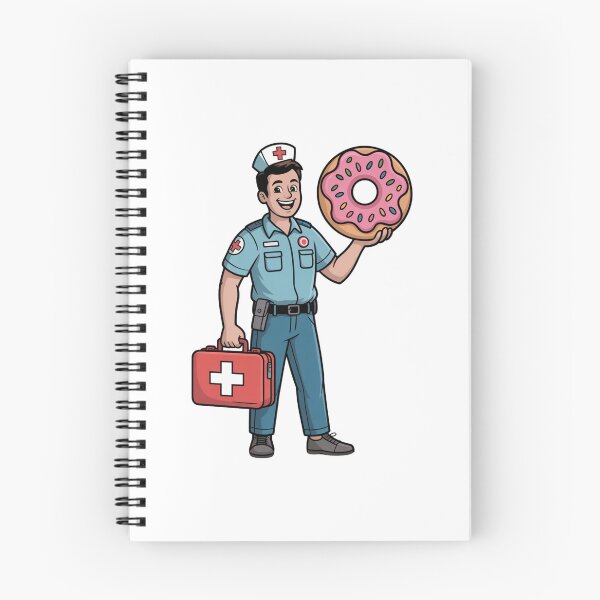 Item preview, Paramedic With First Aid Kit and Donut designed and sold by McVrax.