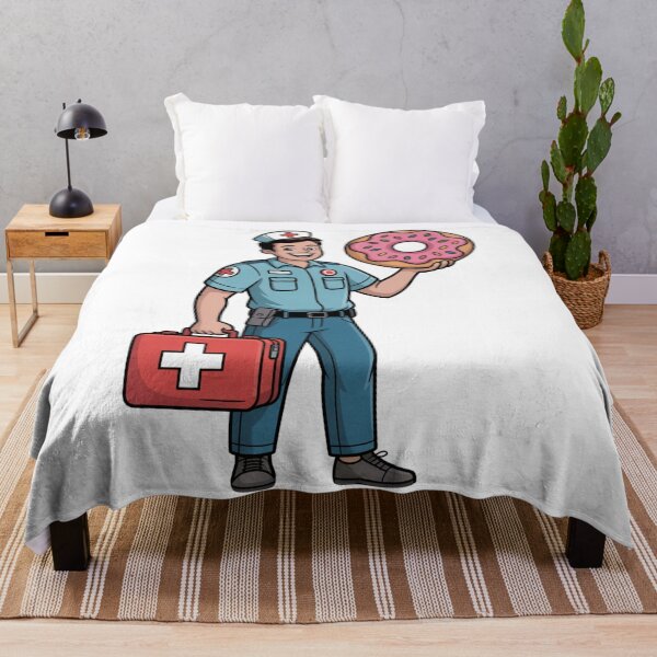 Item preview, Paramedic With First Aid Kit and Donut designed and sold by McVrax.