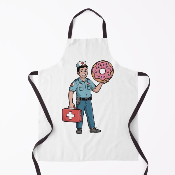 Item preview, Paramedic With First Aid Kit and Donut designed and sold by McVrax.