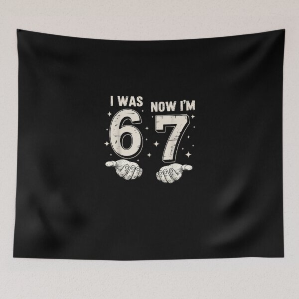 Item preview, I was 6 Now I'm 7 Year Old Birthday 67 Funny for Boys Girls  designed and sold by Juansustait.