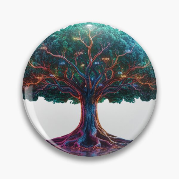 Item preview, Tree of temporal transit: roots of 2025 bear fruit branches of 2026 designed and sold by Print a dream.