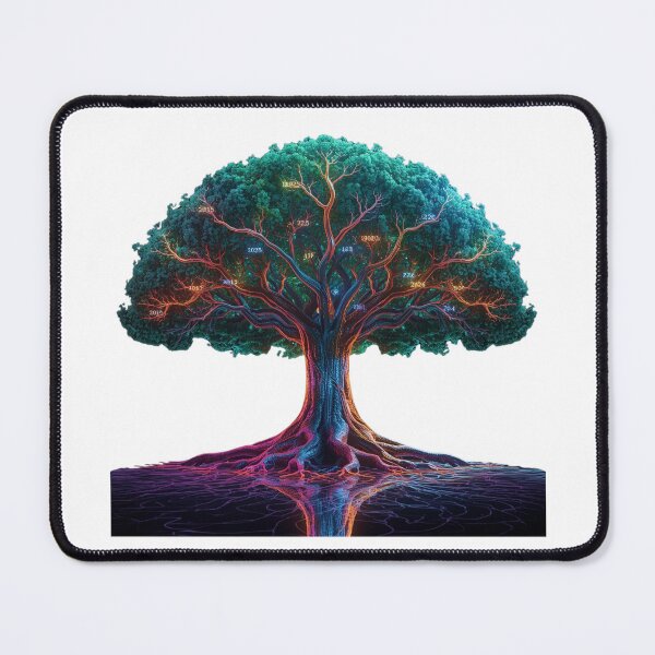 Item preview, Tree of temporal transit: roots of 2025 bear fruit branches of 2026 designed and sold by Print a dream.