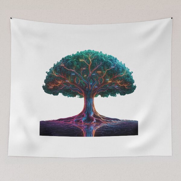 Item preview, Tree of temporal transit: roots of 2025 bear fruit branches of 2026 designed and sold by Print a dream.
