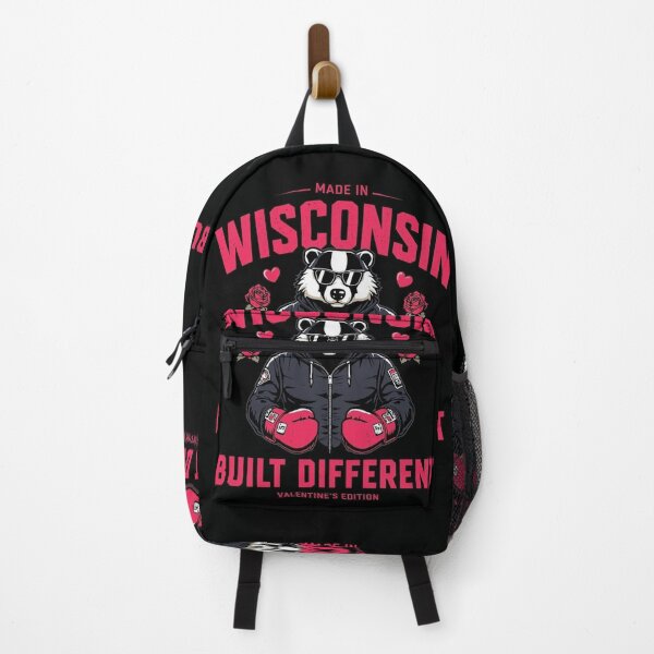 Item preview, Made in Wisconsin – Built Different | Bold Power Valentine’s Edition State Pride Design designed and sold by Built Different Designs.