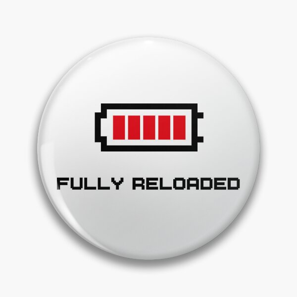 Item preview, Fully reloaded - Pixel Battery (Retro 8-bit) designed and sold by ProjetF.
