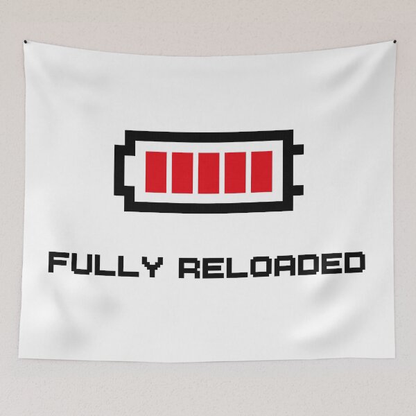 Item preview, Fully reloaded - Pixel Battery (Retro 8-bit) designed and sold by ProjetF.