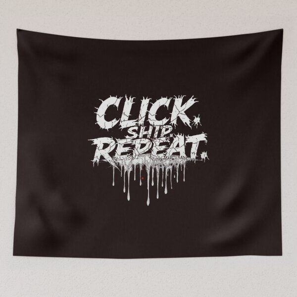 Item preview, Click. Ship. Repeat. — Ecommerce Hustle Slogan | Online Store, Dropshipping, Shipping Life Typography  STRONG SEO DESCRIPTION designed and sold by masteryStore.