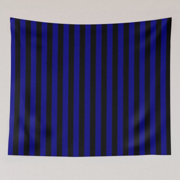 Item preview, Navy Blue and Black Vertical Stripes designed and sold by ColorPatterns.