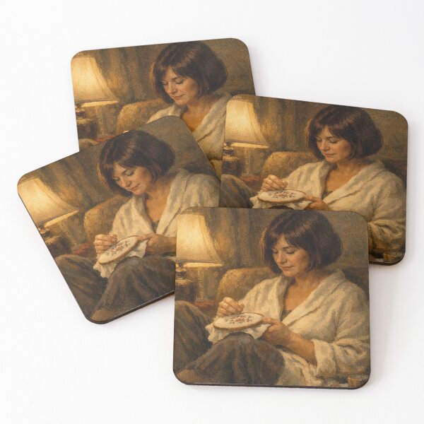 Item preview, Cozy Pastime – Quiet Evening Warm Home Art designed and sold by ggstcraft.
