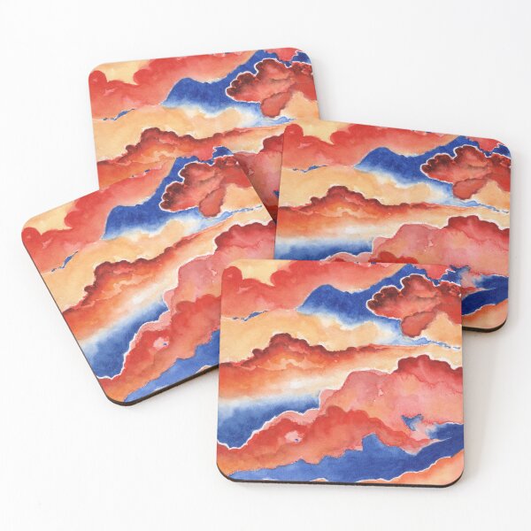 Item preview, Red Clouds Blue Sky designed and sold by PurplPaints.