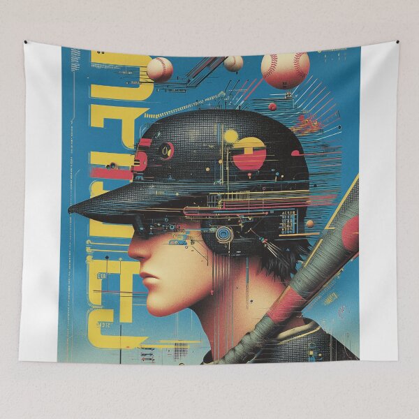 Item preview, Futuristic Baseball Player designed and sold by lautir.